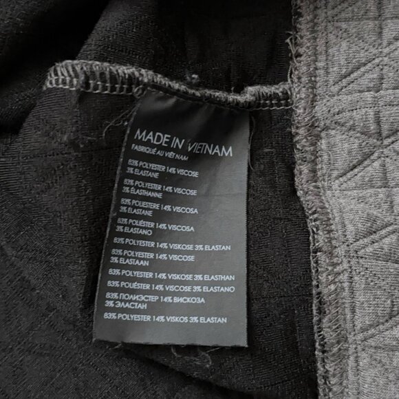 Club Monaco Sweatshirt Mens L Pullover Crewneck Quilted Textured Stretch Gray - Picture 4 of 7
